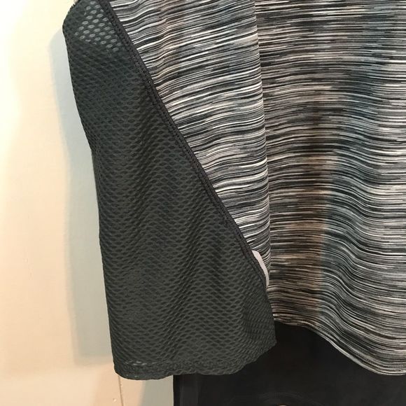 Sweaty Betty Black Space Dye Layered Active Racerback Sleeveless Tank Top XL - Picture 4 of 8